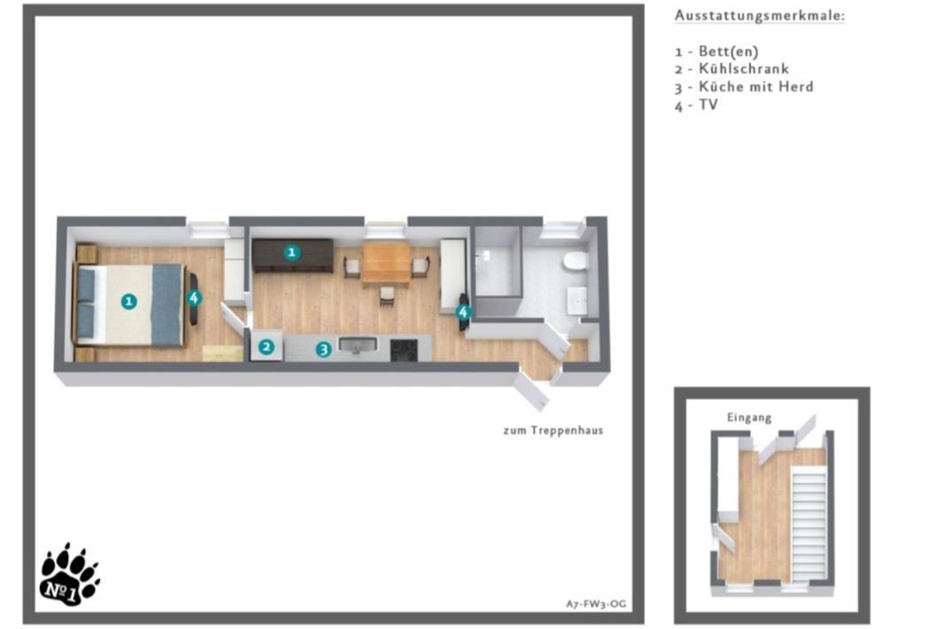 Numero1-Pension Und Cafe Rubeland Luaran gambar